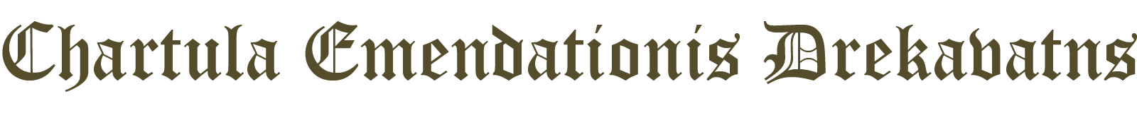 Chartula Emendationis Drekavatns
